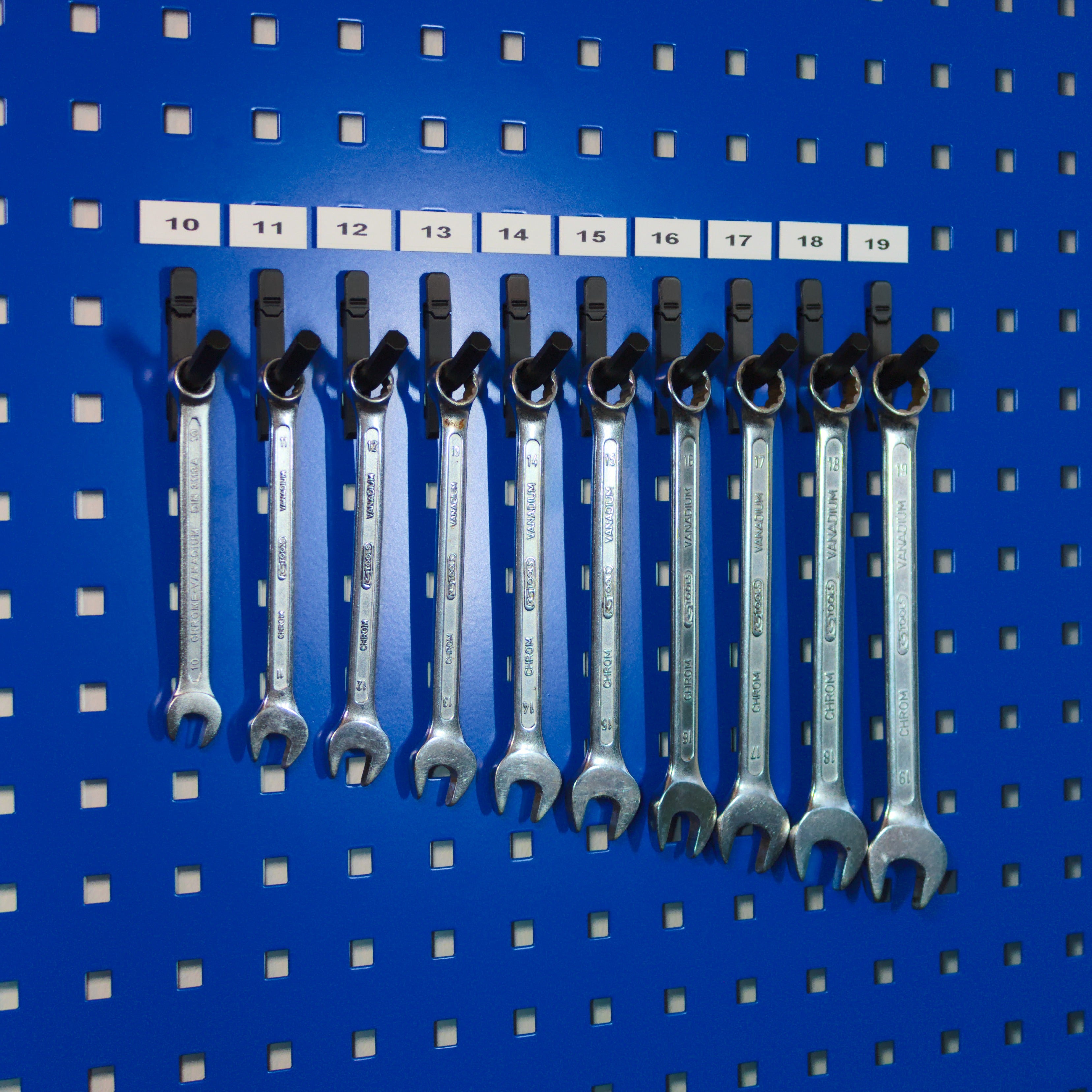 Label skilt til værktøjstavler