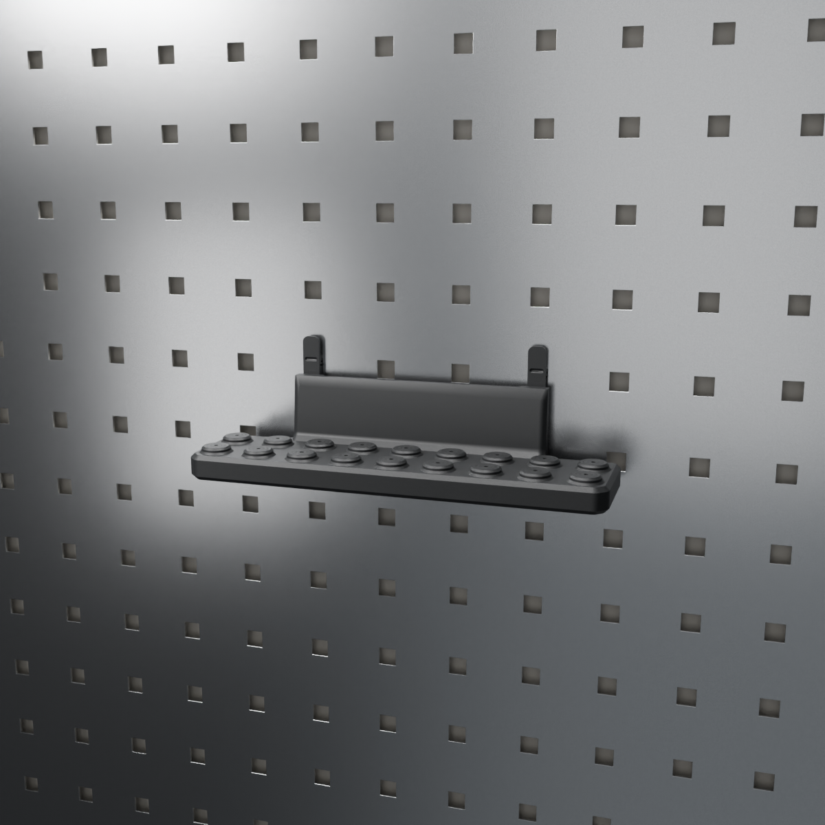 Self-adhesive holder for tool boards (2-13mm)