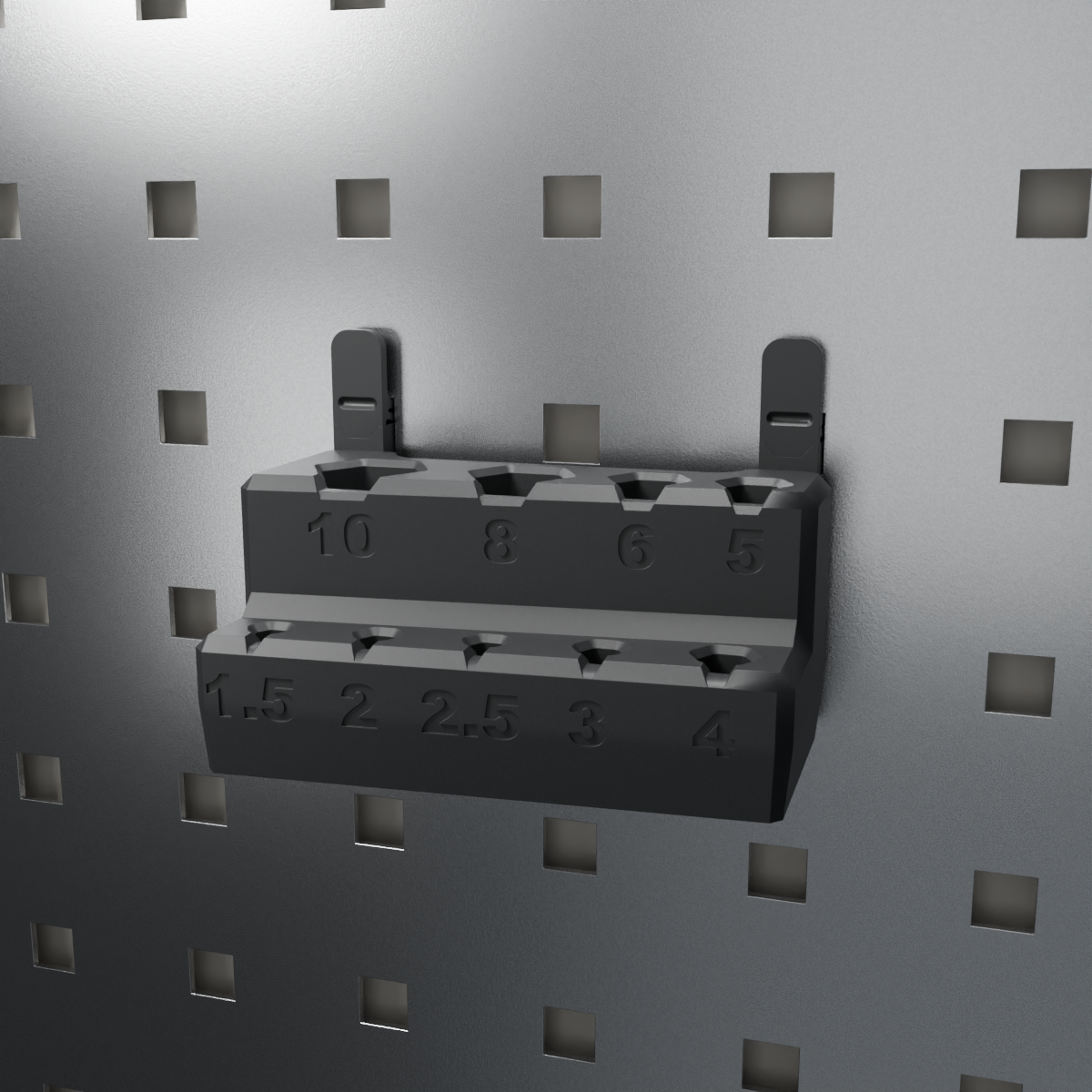 Allen key holder for tool boards