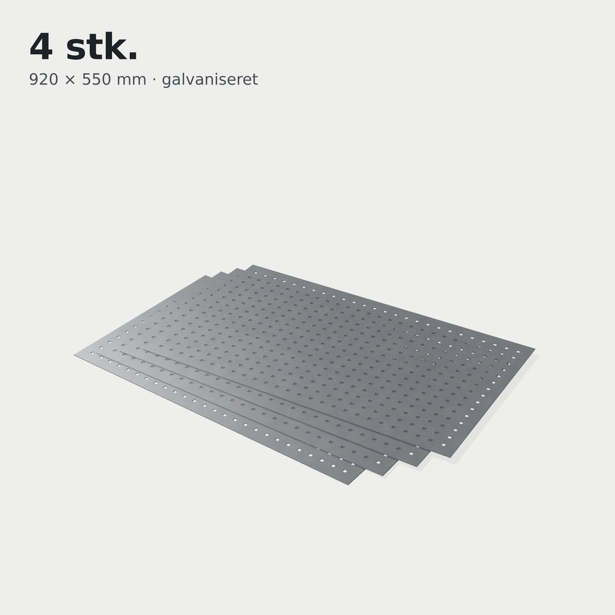 Tool board - galvanized - 920 x 550 mm (4 pcs.)