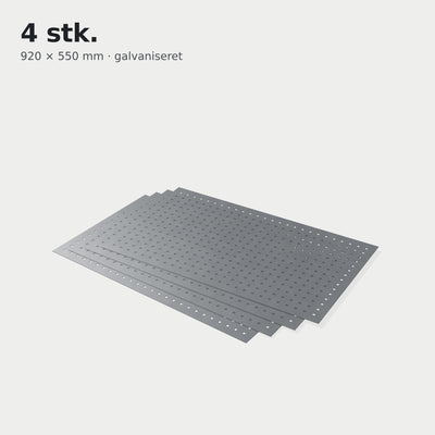 Tool board - galvanized - 920 x 550 mm (4 pcs.)