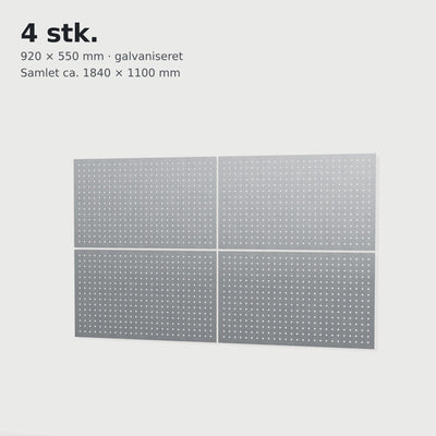 Tool board - galvanized - 920 x 550 mm (4 pcs.)