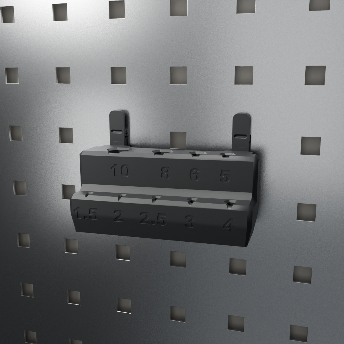 Allen key holder for tool boards